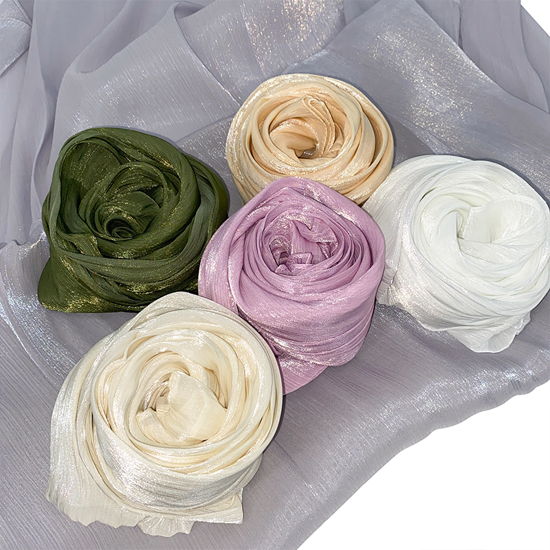 3098 Organza Silk Hijab - Image 5