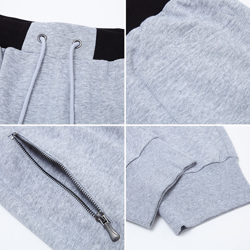 Two Color Adult Zipper Sweatpants - Image 3