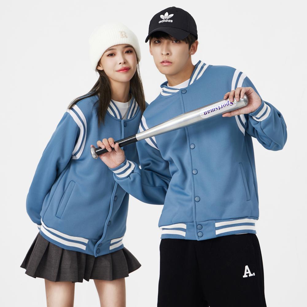 Men Baseball Jacket D721 - Image 4